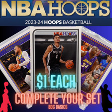 2023-24 Panini NBA Hoops Basketball Base $1 each Complete your set Rookie