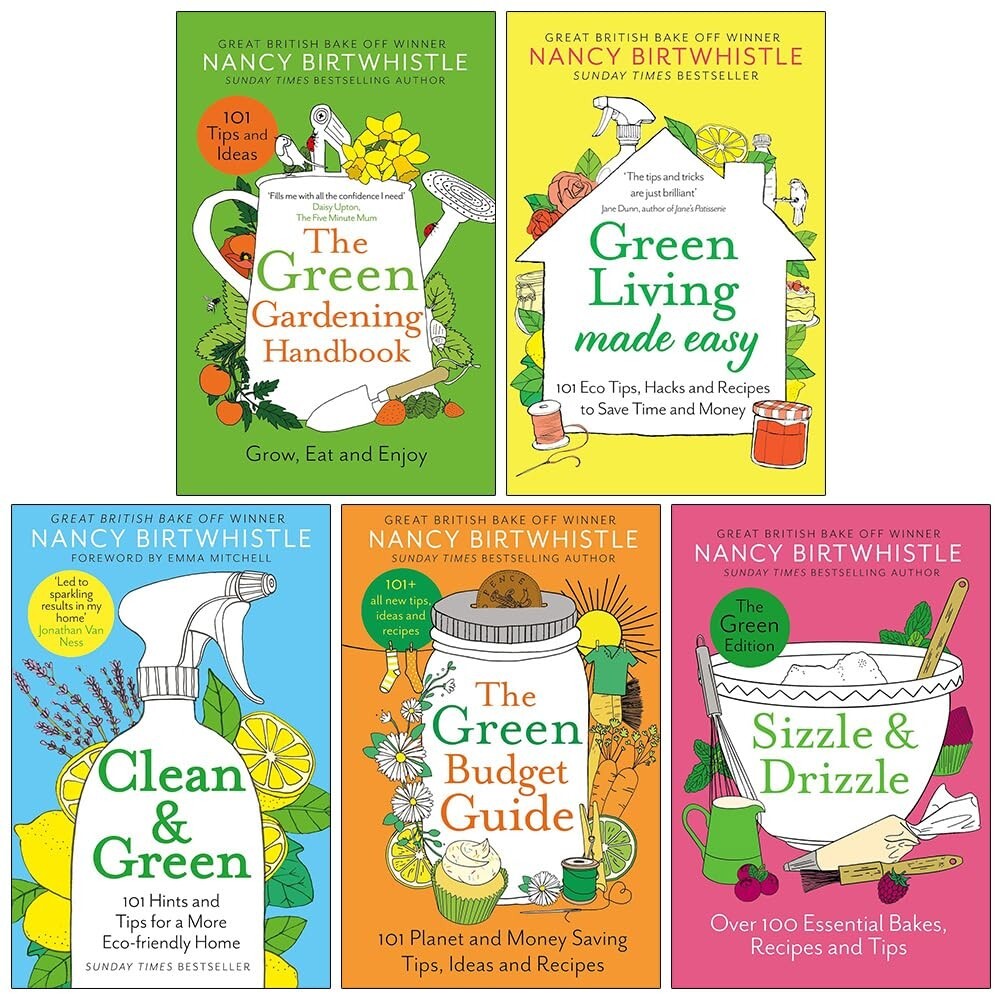 Nancy Birtwhistle Collection 5 Books Set Green Budget Guide, Sizzle & Drizzle