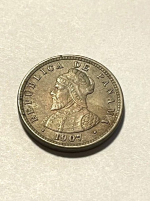 1907 Panama 1/2 Centavo/One Year Type/XF #100