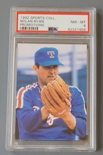 1992 NOLAN RYAN Sports Collectible Promotions Baseball PSA 8 POP 9 ONLY 5 HIGHER