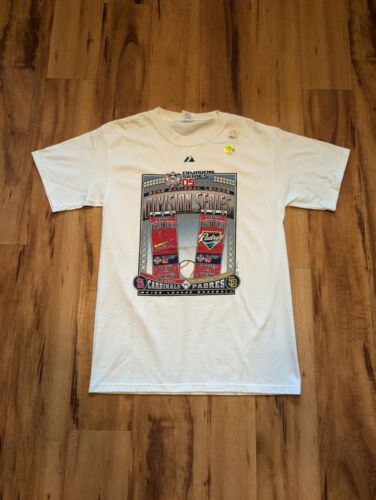 St Louis Cardinals San Diego Padres T Shirt Mens Medium VTG 2005 MLB NLDS