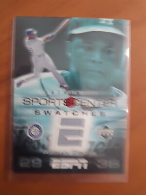 2005 Upper Deck Adrian Beltre ESPN Sportscsnter Swatches Game Used Jersey Relic