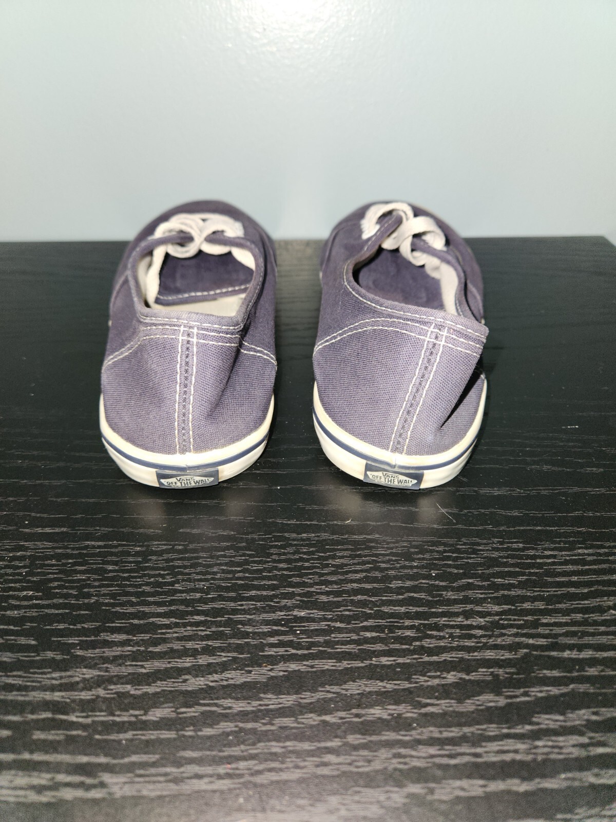 SAOLA Suola vintage VANS in tela blu stringata in gomma da donna taglia 7 5 soletta memory foam