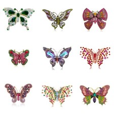 Fashion Butterfly Brooch Sparkling Rhinestone Pin Fashion Accessory