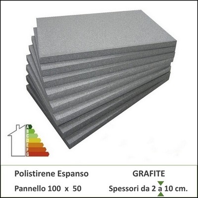 Polistirene Grafite Spess 5 Cm Isolamento Termico Cappotto Pacco 15 Pannelli Ebay