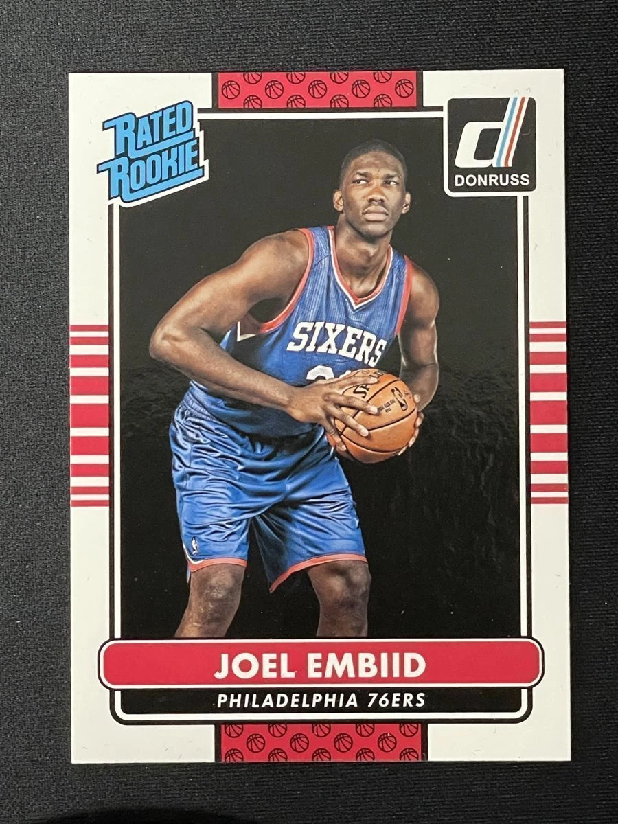 2014-15 Panini Donruss Joel Embiid Rated  Rookie RC #203 Philadelphia 76ers-1
