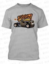 Hot Rod 7 Outlaw Garage Racing Tee Shirt Big Tall Graphic Pro Club Shaka RTP T