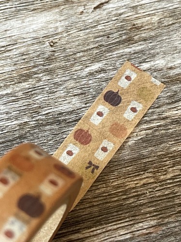 Otoño Washi Tape Otoño Calabaza Especias Bebida Caliente Tema Diario Planificador - Imagen 6 de 7