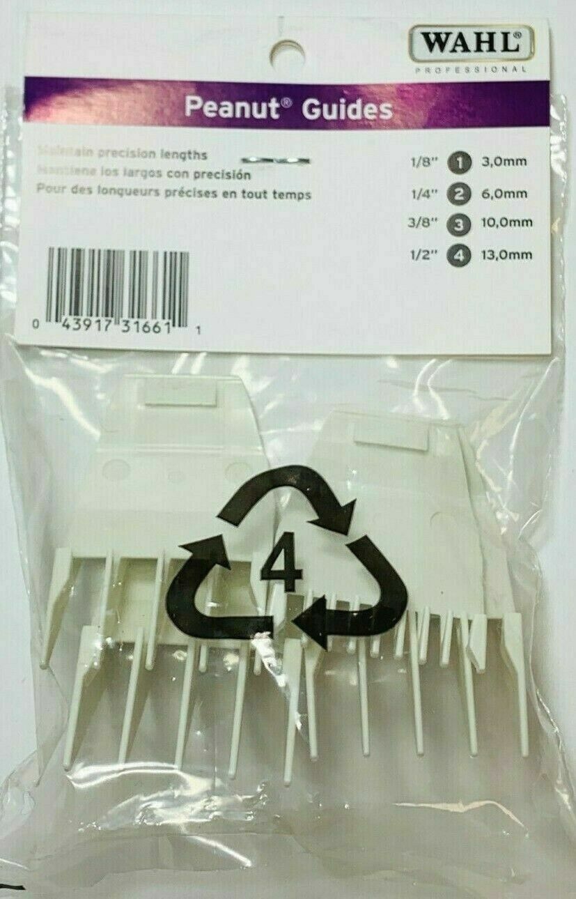 Wahl Peanut, Mag, Neo, Beret, Echo, Attachment Guide Guards (w/4 Combs) 