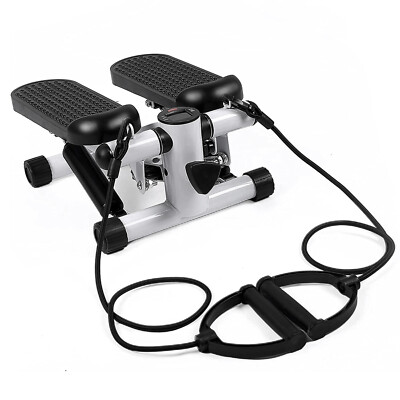 Mini Home Stepper Exercise Fitness Stepper &2 Resistance Bands Quiet Stepper New