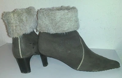 MARIPE Damen Stiefelette aus Italien taupe Wildleder Gr. 35/36 - Bild 1 von 4