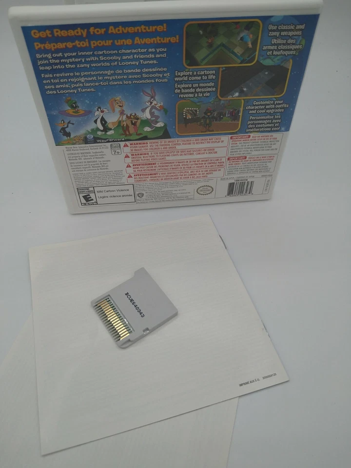 Scooby-Doo & Looney Tunes Cartoon Universe: Adventure (Nintendo 3DS, 2014) CIB - Image 2 of 2