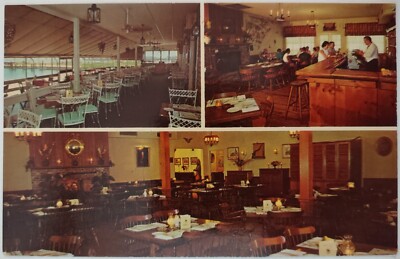 Vintage Postcard Tuckahoe Inn Beesley's Point Marmora New Jersey Interior AA66
