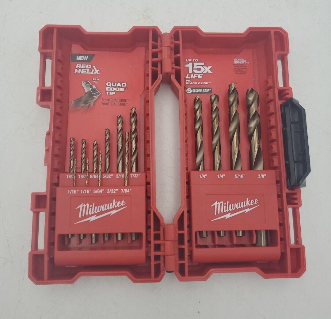 Lot Of 5 Milwaukee SHOCKWAVE™ Titanium Driver Bit & Cobalt Drill Bit