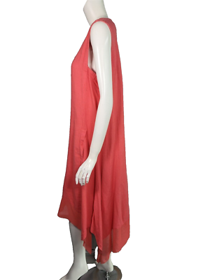 knee length dresses for ladies Dollie Linen Mini Dress Red