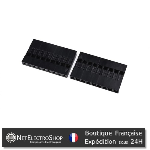 Embout Dupont, Jumper Housing Pin, 2.54mm, 1 à 10 Pins, 10 à 100pcs, Assortiment - Picture 21 of 23
