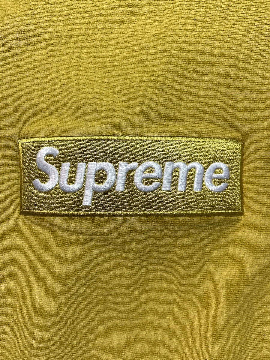 Supreme box top logo mustard
