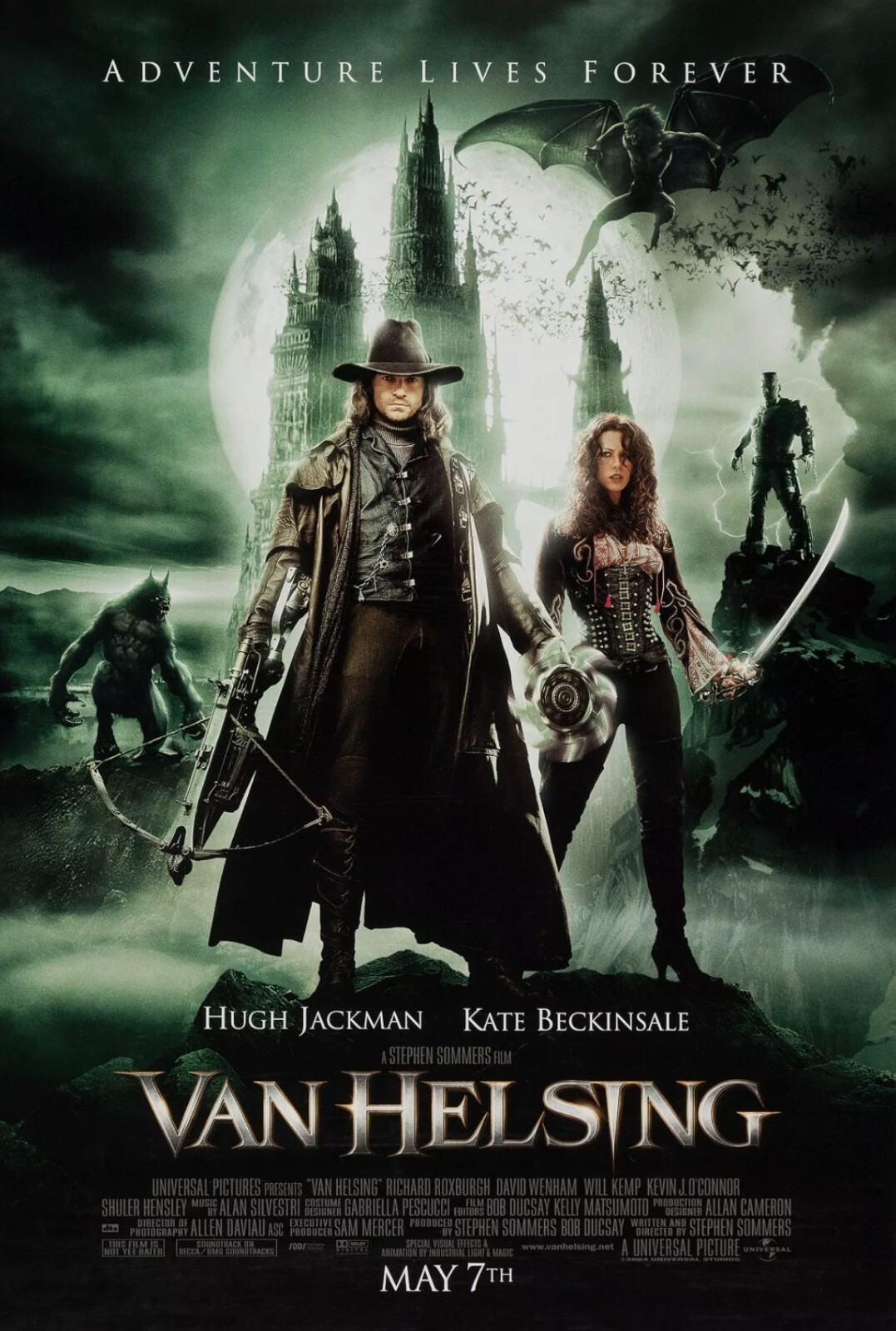 Van Helsing Original promo movie poster  11x17  Hugh Jackman Kate Beckinsale