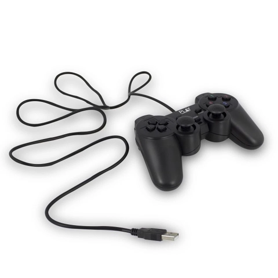 MANDO CONTROLADOR GAMEPAD JUEGOS PARA WINDOWS PC ORDENADOR CABLE USB - Imagen 2 de 3