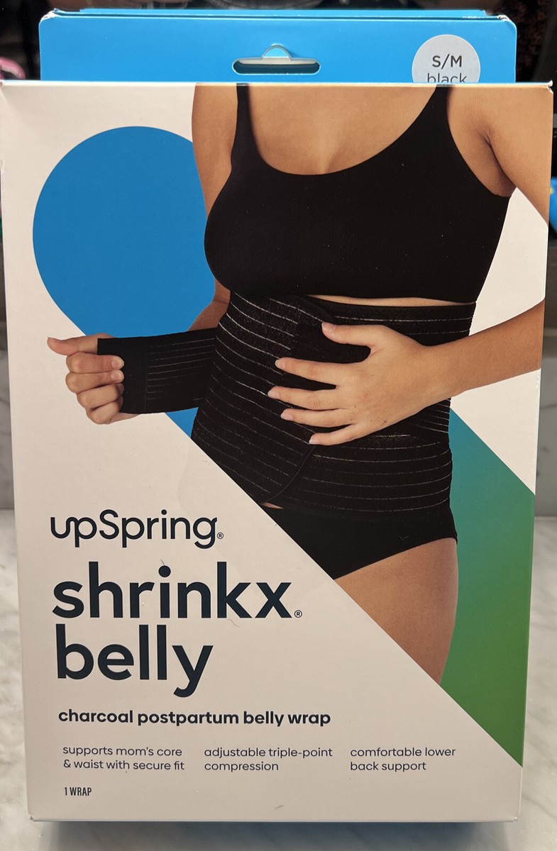 UpSpring Shrinkx Belly Charcoal Postpartum Belly Wrap Size S/M