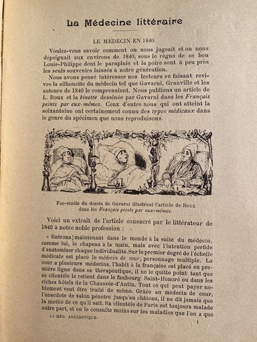 Médecine anecdotique historique et littéraire. 25 estampes, gravures... EO 1901 - Bild 4 von 18