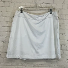 EPNY Pro Womens NS1000 Pull On With Back Pleat Large White Golf Skort NWT