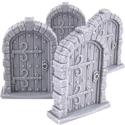 LEGEND GAMES 5x Dungeon Doors / Resin RPG Scenery House Tavern Building Gate - LegendGames
