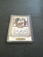2021 Sage Premier Draft Autographs - Red #A32 Aaron McCallister (AU, RC)