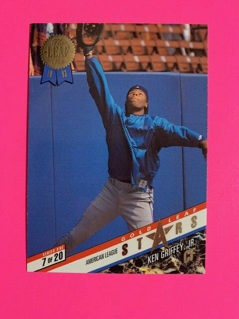 1993 LEAF KEN GRIFFEY JR. / VAN SLYKE GOLD LEAF STARS ~ #7 OF 20
