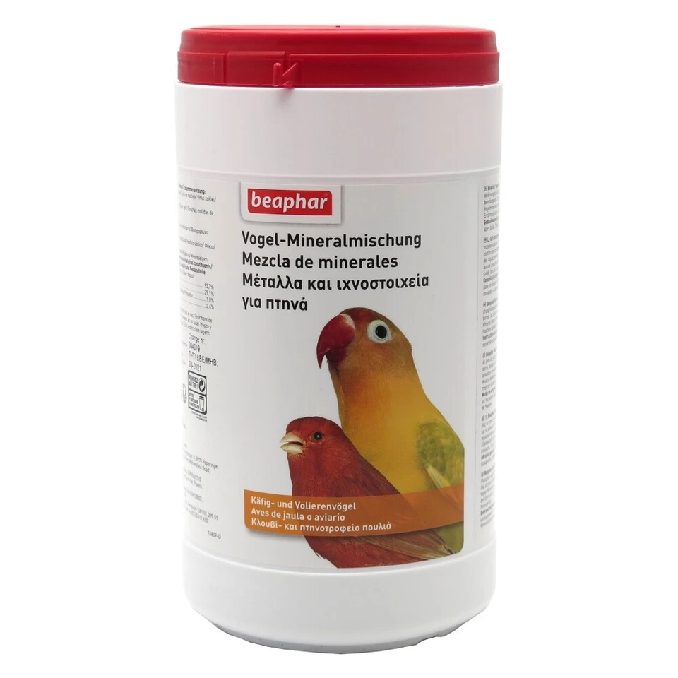 Beaphar Vogelmineralien 1250g - Vogel Mineralmischung - MHD 04/27