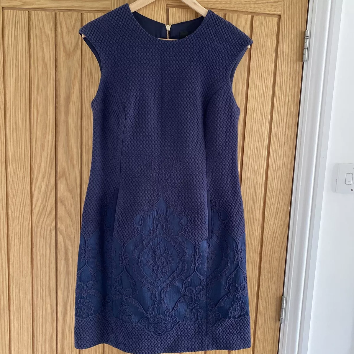 Ted baker navy blue deals dress