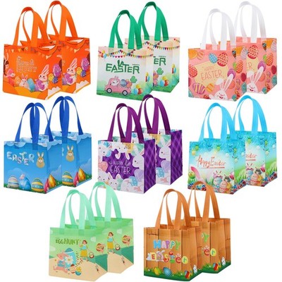 Easter Hunt Bags Bunny Egg Tote Gift Wrapping Game Party Supplies 16 PCS