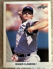 1990 Leaf #12 Roger Clemens Boston Red Sox