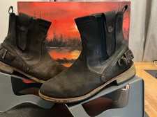 Caterpillar CAT RAW Mens Vinson Brown Leather/suede  Biker Style Boots, UK10