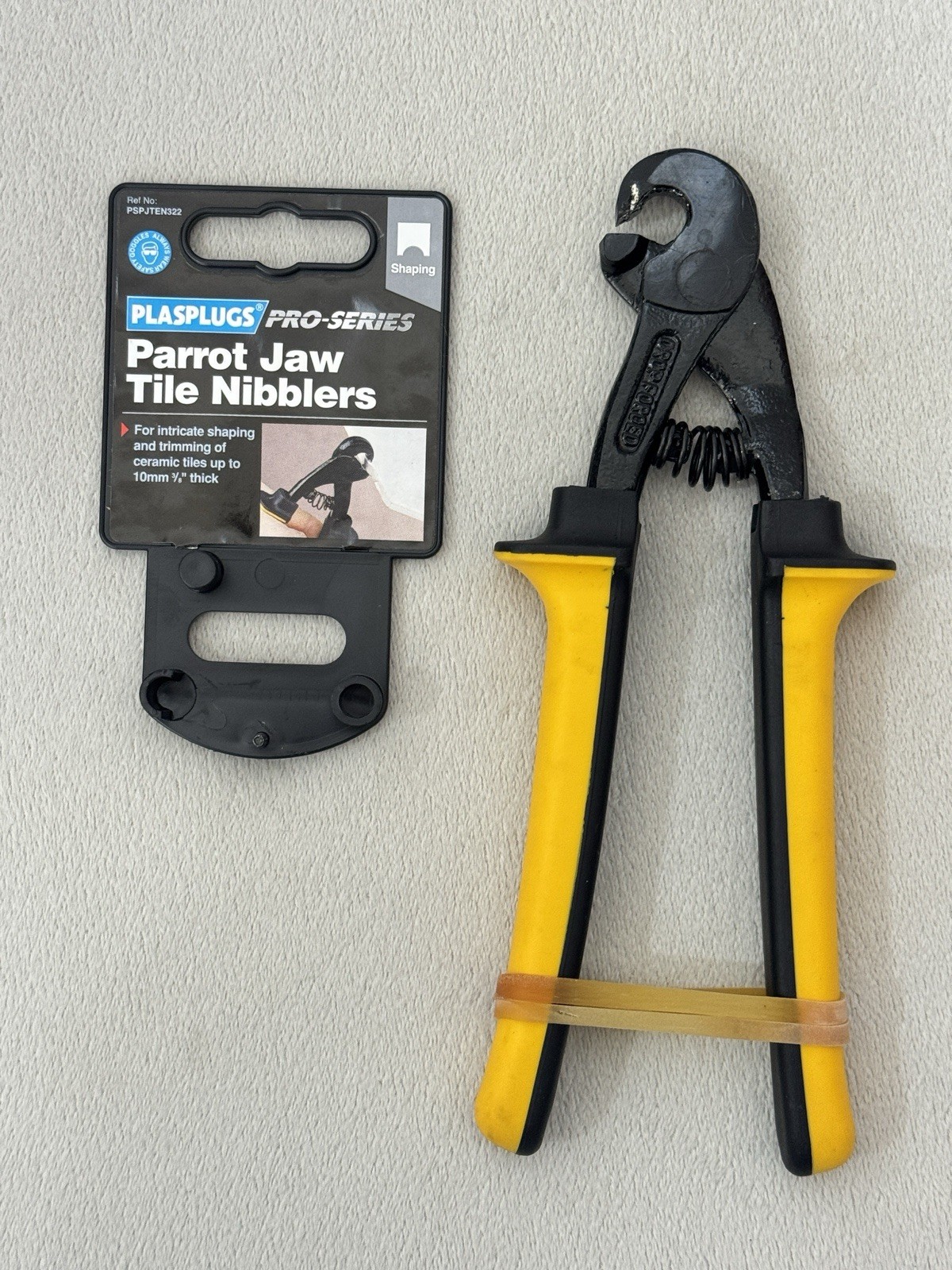 Plasplugs Parrot Tile Nibbler Nipper Pliers -Pro Series Up to 10mm Thick -200m L