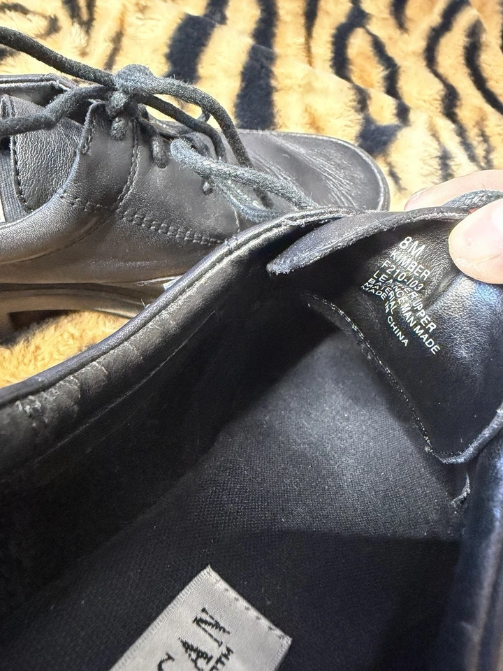 Oxford American Eagle Talla 8 Cuero Negro Kimber Y2K Oxfords Y2K Plataformas Foto 4 de 4