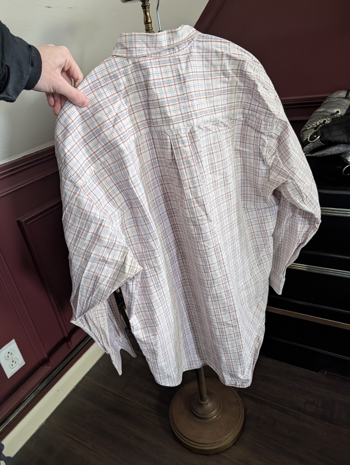 PENDLETON Cotton Check Button-down Pocket Shirt XL - image 7