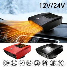 1200W Heater Portable Heating  Fan Defroster Demister for Car Truck DC 12V/24V