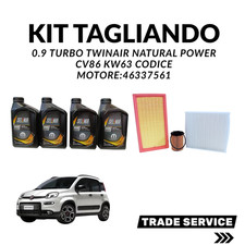 Kit Tagliando Fiat Panda 0.9 Turbo Twinair Natural Power CV86 KW 63