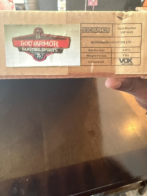 BODYARMOR Barstool Sports Sign With LED Dimmer & Power Controller Lights Up
