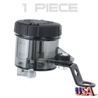 Motorcycle Front Brake Clutch Master Cylinder Fluid Reservoir Oil Tank Cup Black