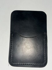 Shell Cordovan Portafoglio Porta Carte Nero Grado B/C Pelle 3 Tasche