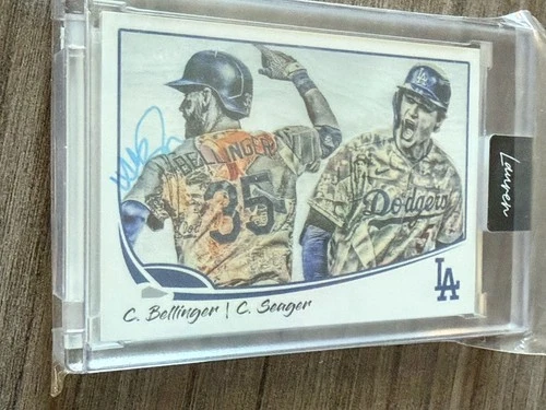 Cody Bellinger Corey Seager Topps Project 70 Lauren Taylor Autograph 126/200 COA