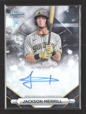 2023 Bowman Sterling - Prospect Autographs Jackson Merrill #PA-JML Auto