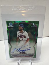 2023 Bowman Chrome Sapphire Ambioris Tavarez Auto /50 Braves 1st Bowman #BSPA