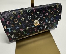 Louis Vuitton Monogram Murakami Sarah Wallet Multi Color 34166