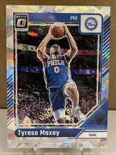 Tyrese Maxey 2024-25 Panini Donruss Optic Basketball Cracked Ice 21/25