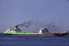1 slide of British-flag Stag Line 1955-built cargo ship CYDONIA