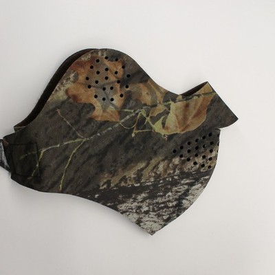 Neoprene camouflage winter adjustable face mask warmer Mossyoak break up