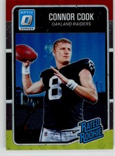 Connor Cook 2016 Donruss Optic Red and Yellow 160 Oakland Raiders Rookie